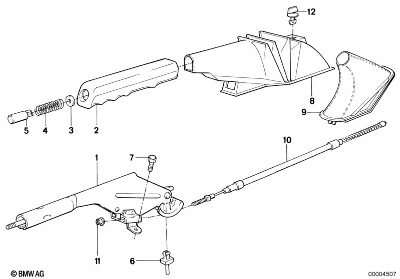 Handbrake lever