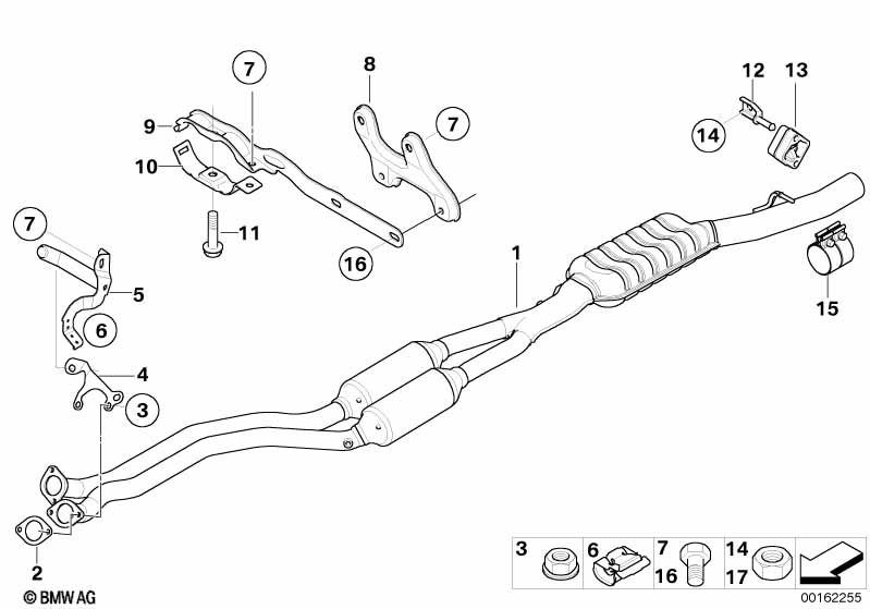 Genuine BMW 18207562125 E60 E64 Bracket (Inc. 530xi, 740i & X6 35iX) | ML Performance EU Car Parts