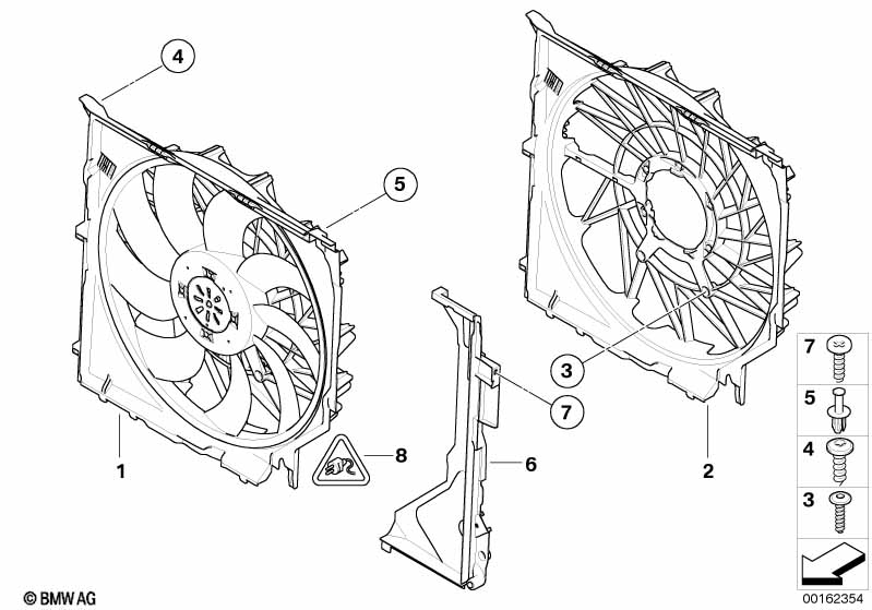 Genuine BMW 17113415242 E83 Fan Shroud (Inc. X3) | ML Performance EU Car Parts