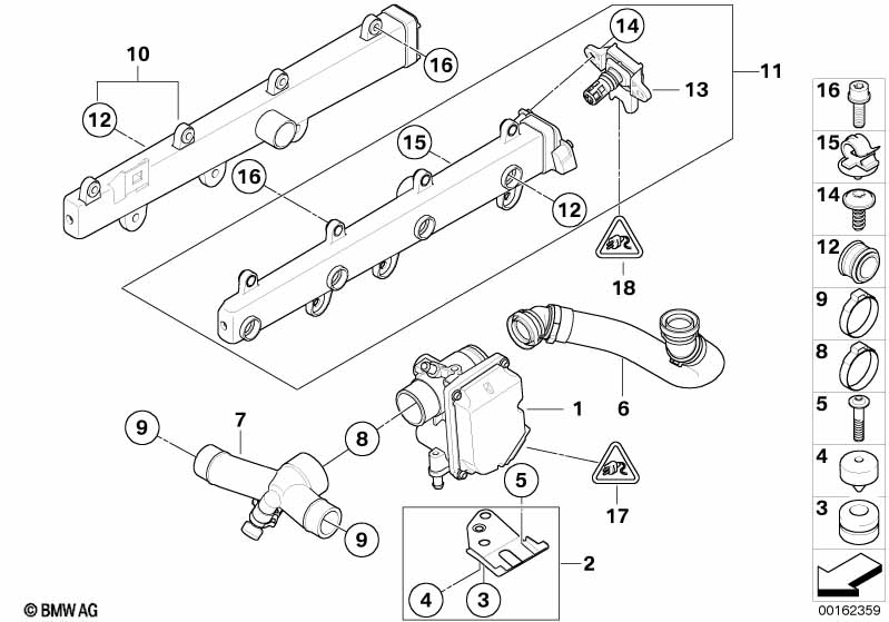 Genuine BMW 13627838385 E92 E90 T-Map Sensor (Inc. M3) | ML Performance UK Car Parts