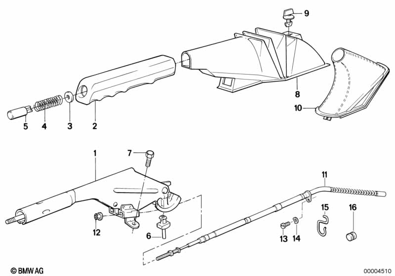 Handbrake lever