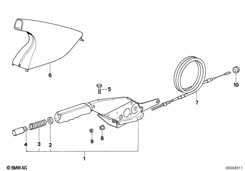 Handbrake lever