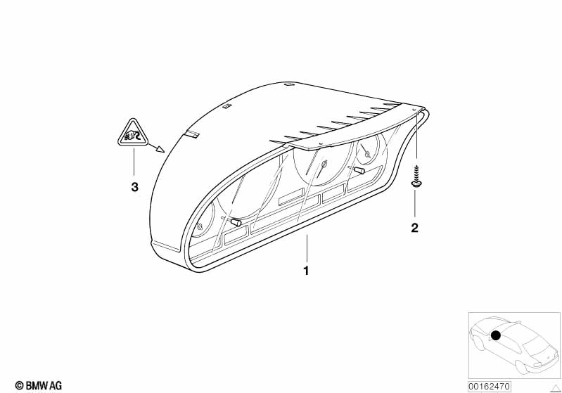 Genuine BMW 62108036649 E46 Instruments Combination Uncoded MPH (Inc. 330Ci) | ML Performance EU Car Parts