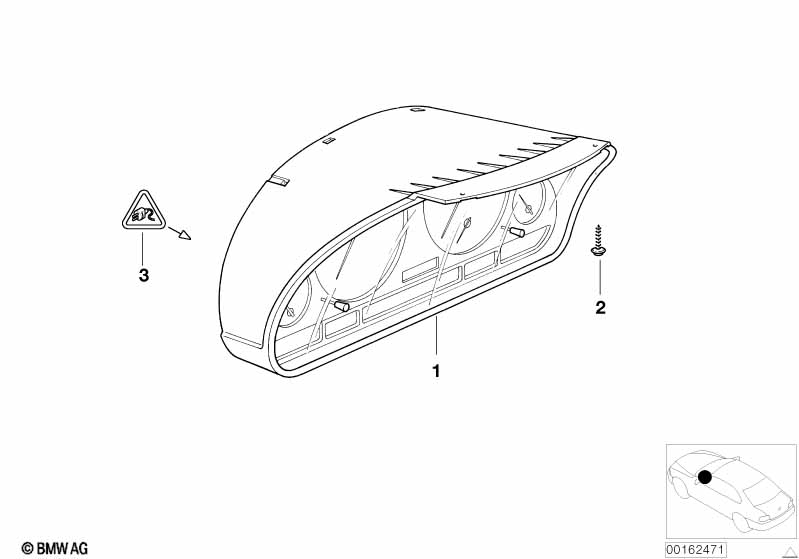 Genuine BMW 62117837973 E46 Instruments Combination Uncoded MPH (Inc. M3) | ML Performance EU Car Parts