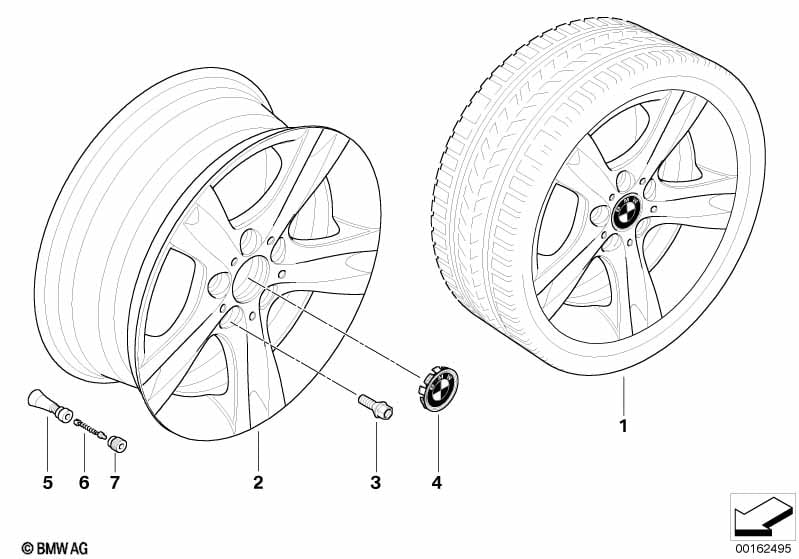 BMW LA wheel, star spoke 262