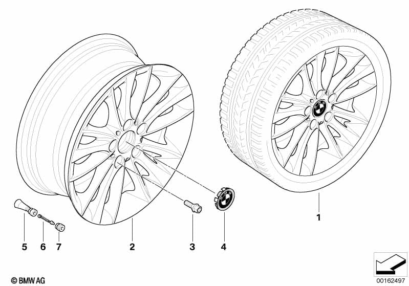 BMW LA wheel, W spoke 263