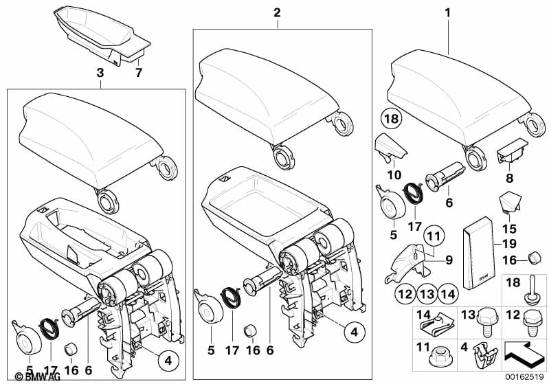 Armrest, centre console
