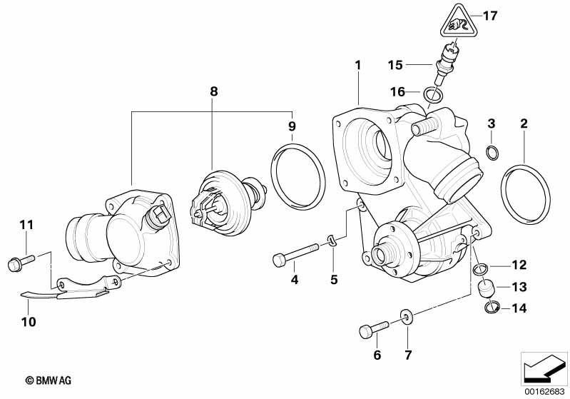 Genuine BMW 11510393337 E38 Coolant Pump, Mechanical (Inc. 750iLP, 750i & 750iL) | ML Performance UK Car Parts