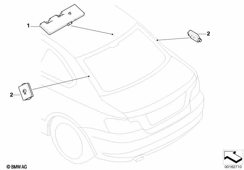 Single parts f antenna-diversity