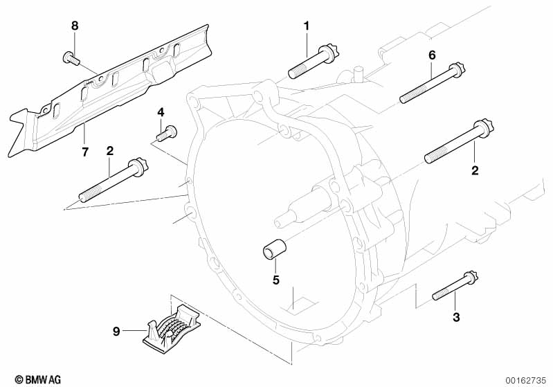 Gearbox mounting parts