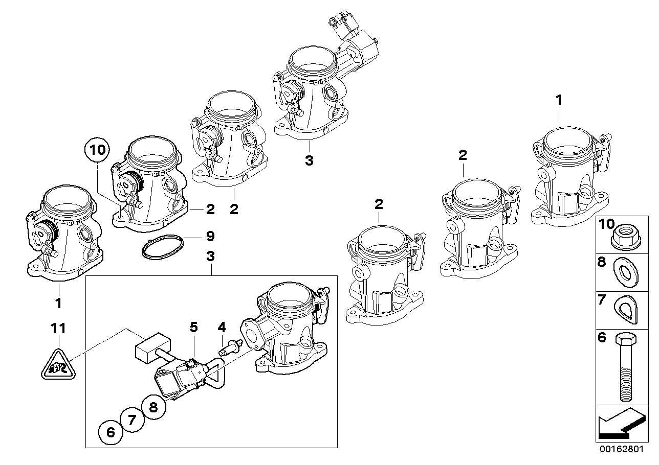 Genuine BMW 13547838245 E93 E90 Throttle Housing Assy ZYL. 1,8 (Inc. M3) | ML Performance UK Car Parts