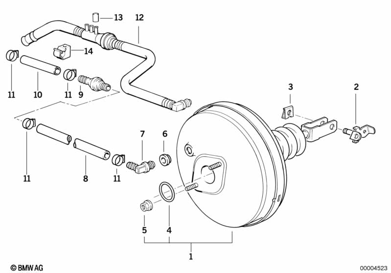 Power brake unit depression