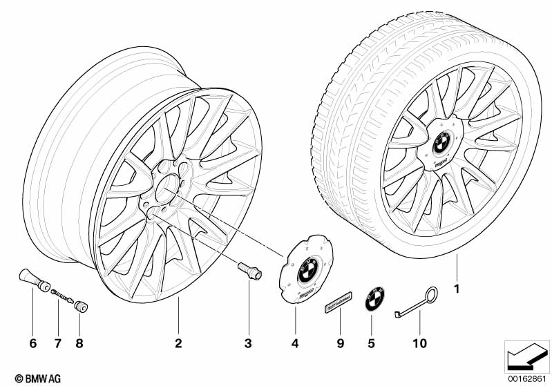 BMW LA wheel Individual w. V spokes 228
