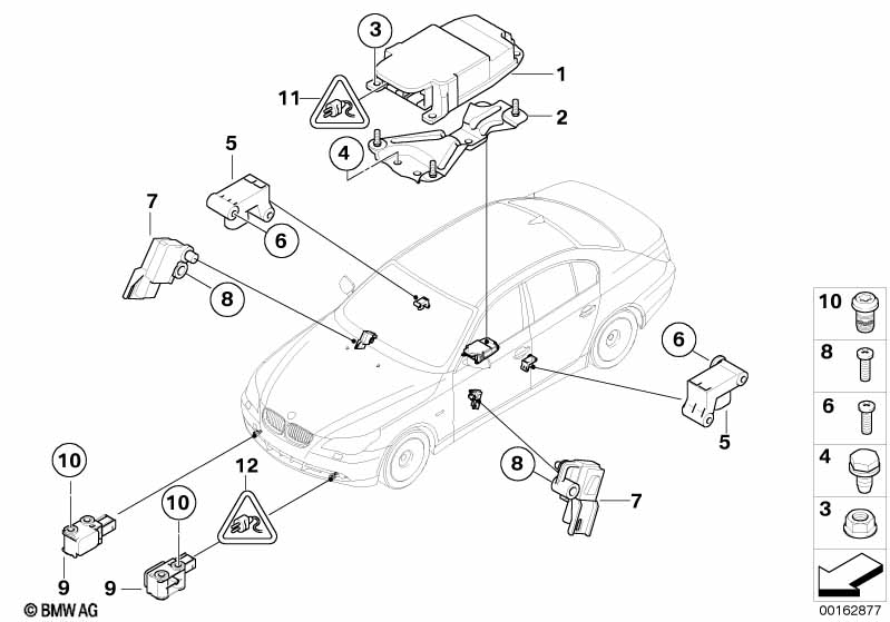 Electric parts airbag