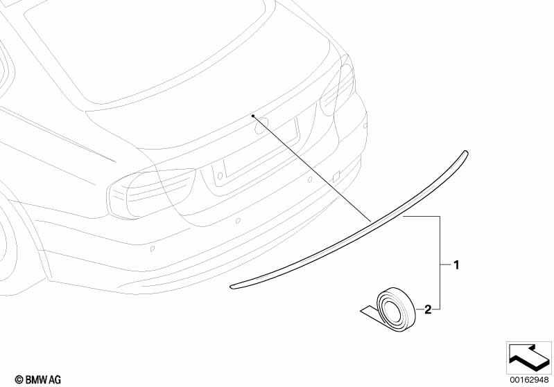 M Rear spoiler