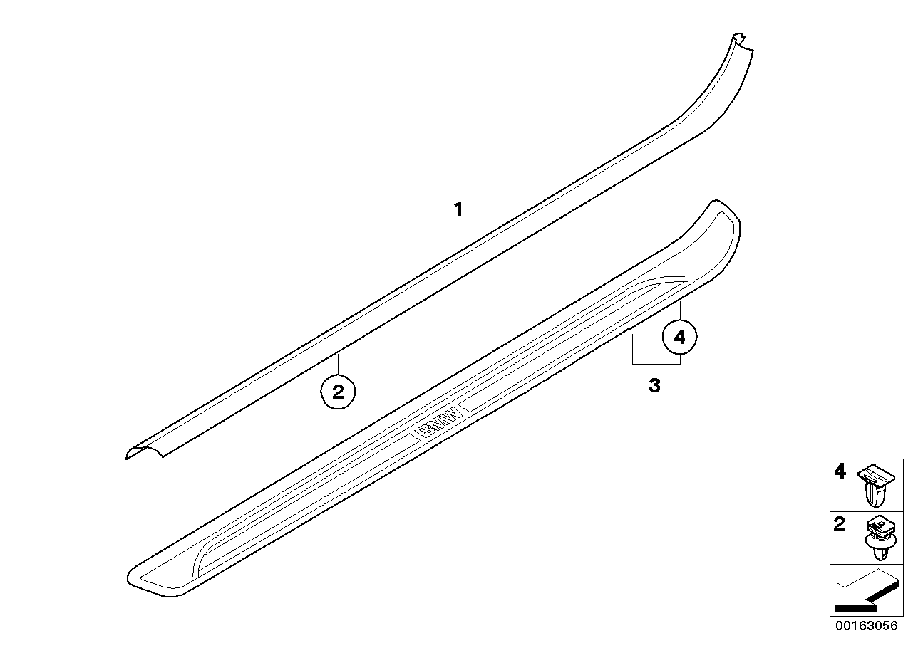 Genuine BMW 51471840960 F21 E88 Clip Natur L=13,2mm (Inc. 135i, 320iX & 518g) | ML Performance UK Car Parts