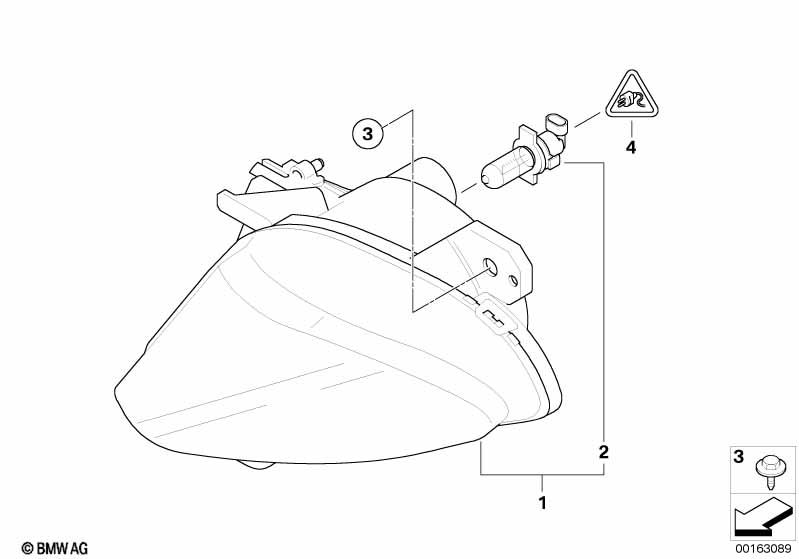Genuine BMW 63177177175 E63 E64 Fog Lights, Left (Inc. 630i, 635d & 650i) | ML Performance EU Car Parts
