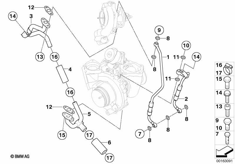 Genuine BMW 11422249206 F21 F44 F23 Hose (Inc. 220d, 125d & 220dX) | ML Performance UK Car Parts