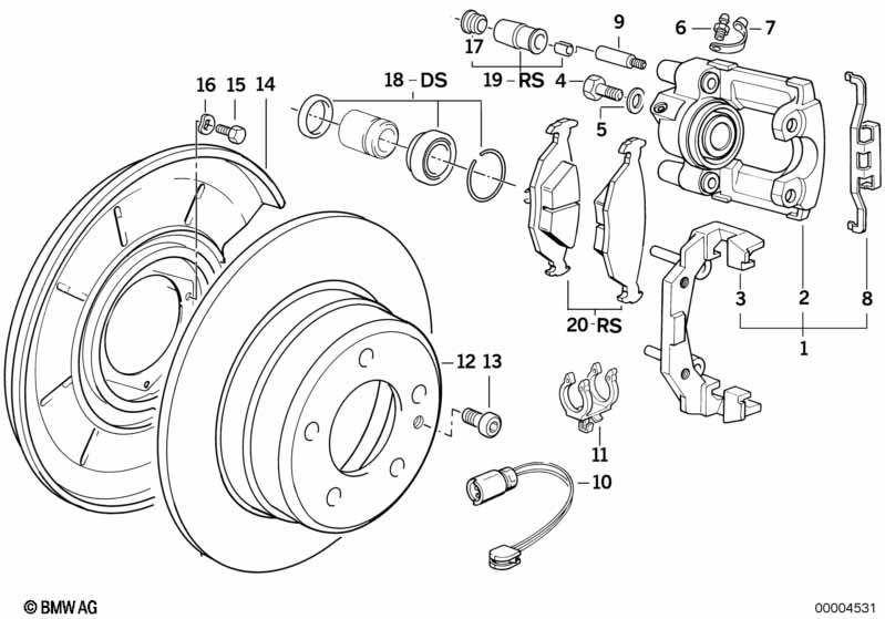 Genuine BMW 34210017514 Brake Disk 282X10 (Inc. Z1) | ML Performance EU Car Parts