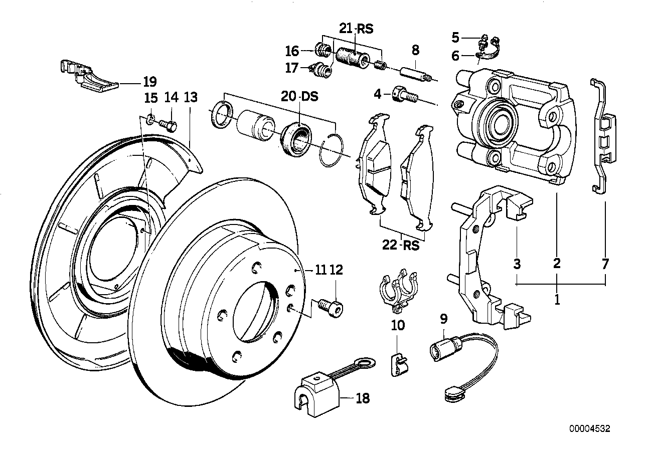 Genuine BMW 34211162967 E32 Brake Disc, Ventilated 300X20 (Inc. 740i, 750iLS & 750iL) | ML Performance UK Car Parts