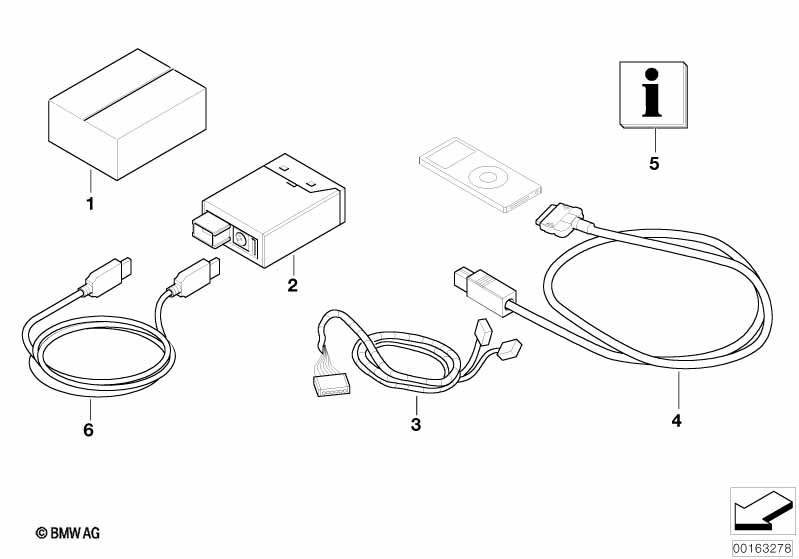Retrofit kit USB/iPod connection