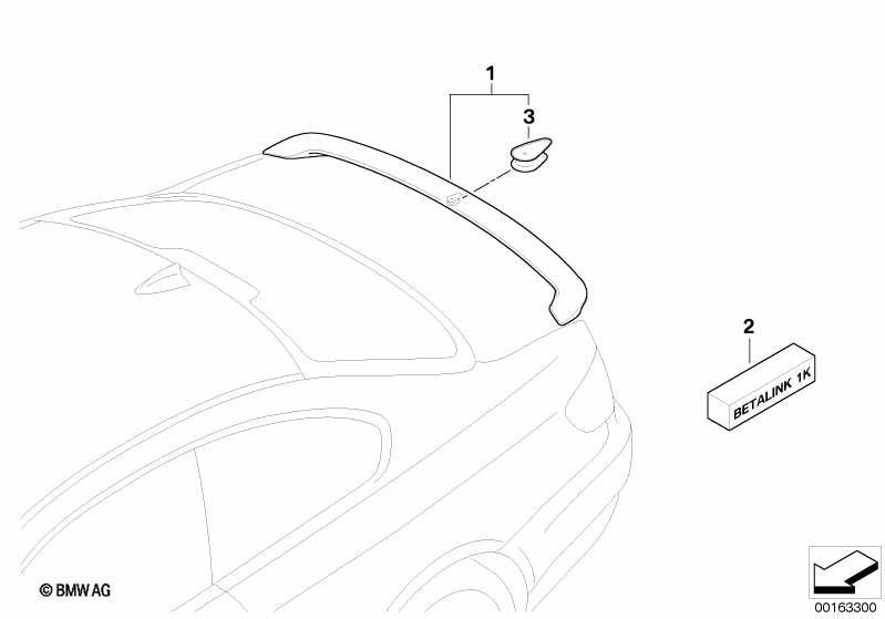 Genuine BMW 51710443132 E93 Trunk Lid Spoiler, Primed (Inc. 330d, 335is & 325i) | ML Performance UK Car Parts