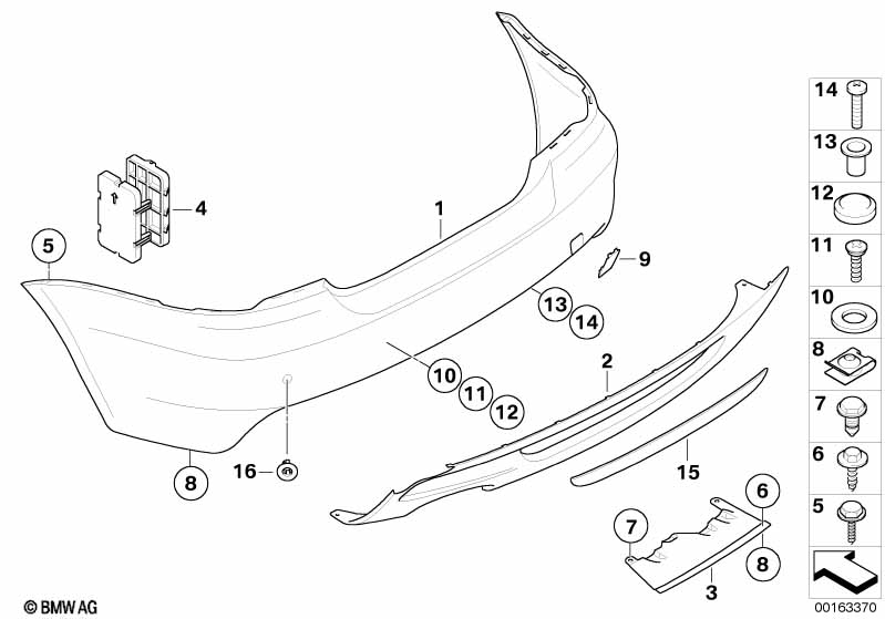 Genuine BMW 51127906476 E82 E88 Set Of Mounts For Pdc Sensor, Rear (Inc. 123d, 118i & 118d) | ML Performance UK Car Parts