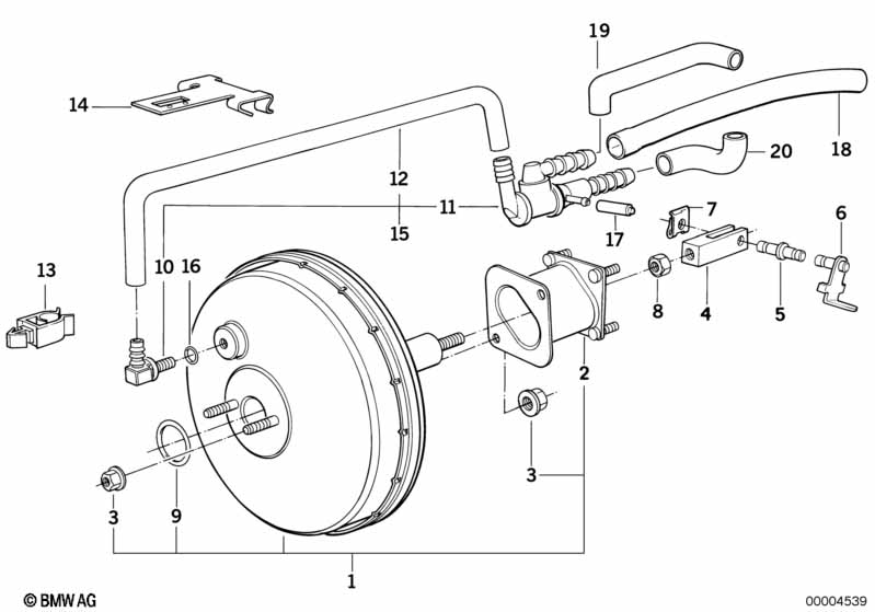 Power brake unit depression