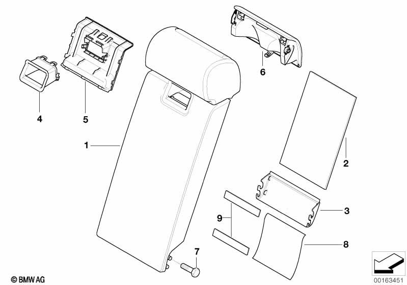 Genuine BMW 52203453363 E83 Upper Cover OYSTER (Inc. X3 1.8d, X3 3.0sd & X3 3.0si) | ML Performance UK Car Parts