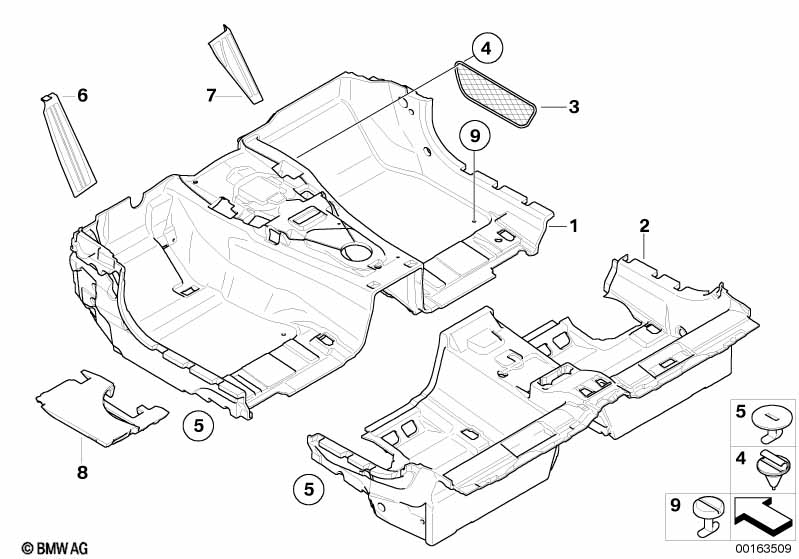 Genuine BMW 51477040612 E63 E64 Foam Insert Footwell Rear Right (Inc. 645Ci, 650i & M6) | ML Performance EU Car Parts