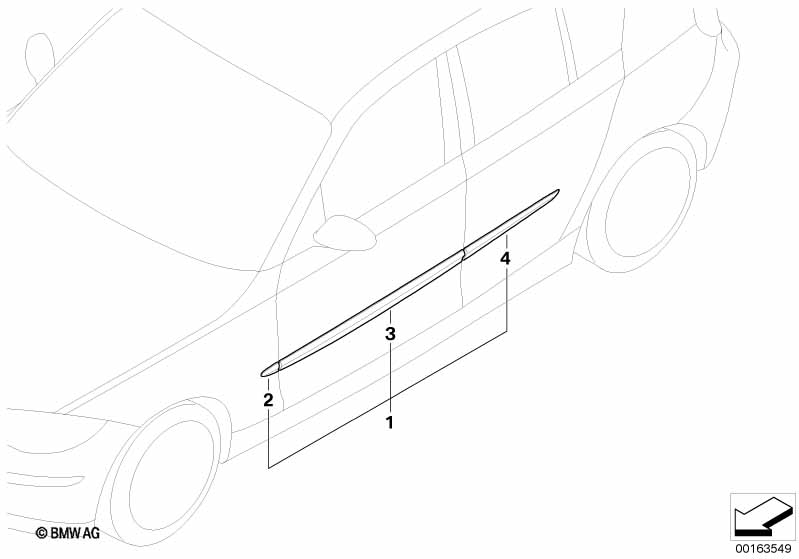 Impact guard strips, side