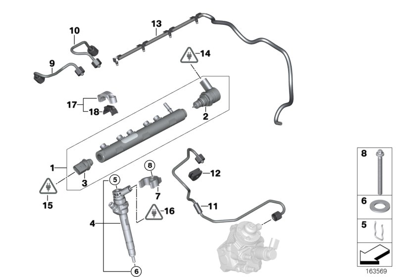 Genuine BMW 13532247856 Clamp | Duco Car Parts UK Car Parts