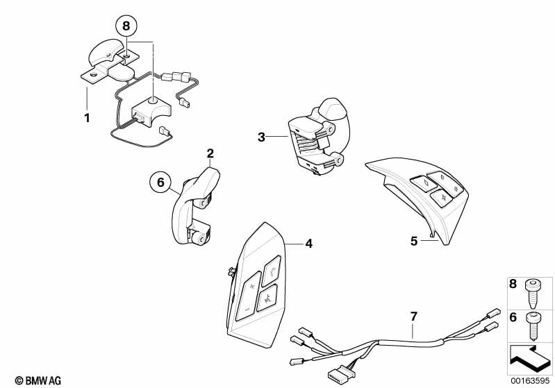 Steering wheel electronic control