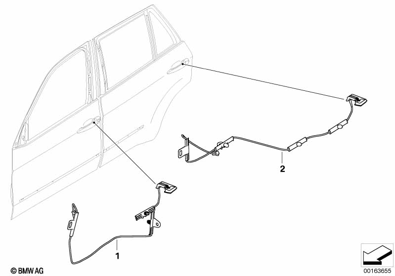 Genuine BMW 63177184659 E70 E71 Door Handle Light, Front Left (Inc. X5 30dX) | ML Performance UK Car Parts