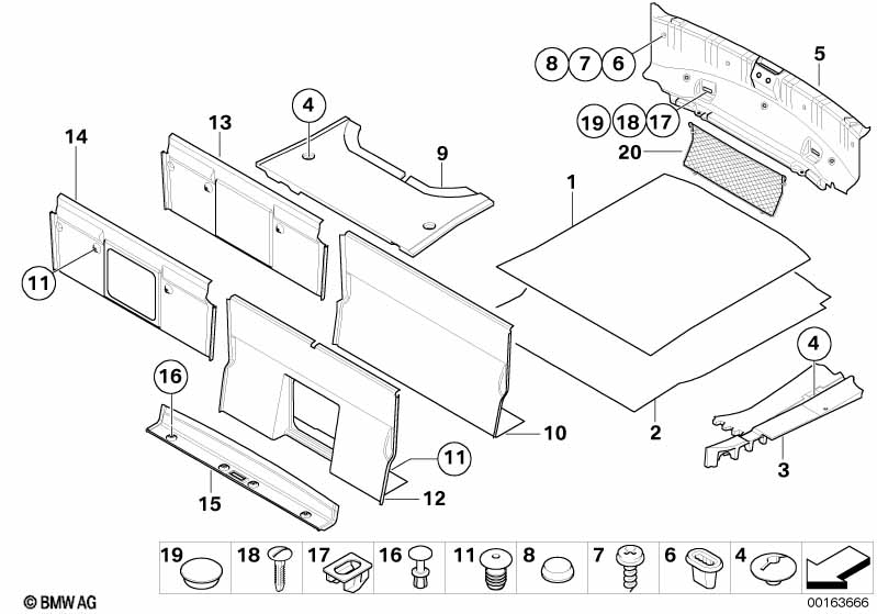 Trunk trim panel