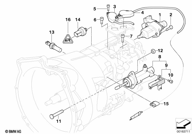 Genuine BMW 21547507022 E46 Clutch Actuator With Position Sensor (Inc. 325Ci, 325i & 330Ci) | ML Performance EU Car Parts