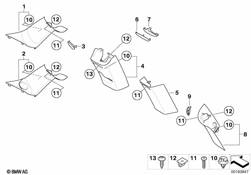 Trim panel A- / B- / C-Column