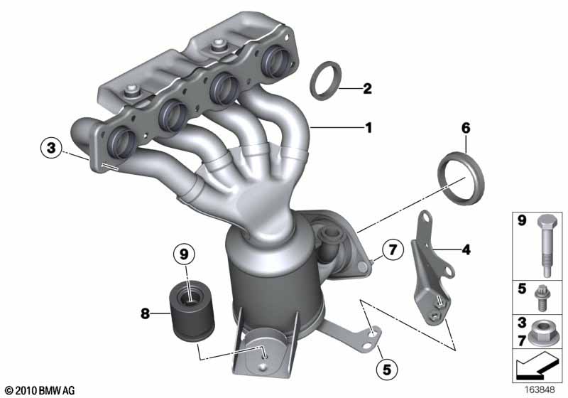 Genuine BMW 18407530606 E63 E82 E88 Gasket Ring (Inc. X3 3.0si) | ML Performance UK Car Parts