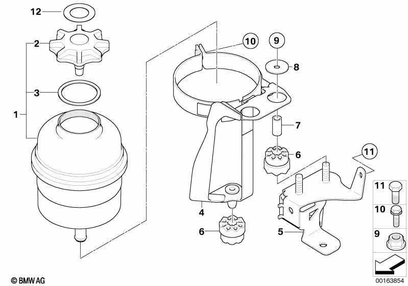 Genuine BMW 32416760249 E60 E63 E61 Bracket, Oil Carrier (Inc. 528xi, 525xd & 535xi) | ML Performance UK Car Parts