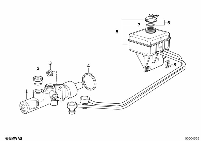 Brake master cylinder/expansion tank