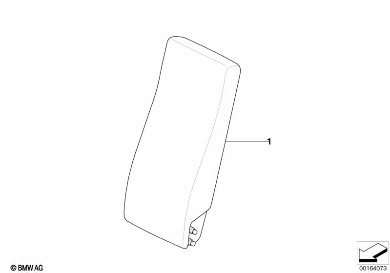 Rear seat center armrest