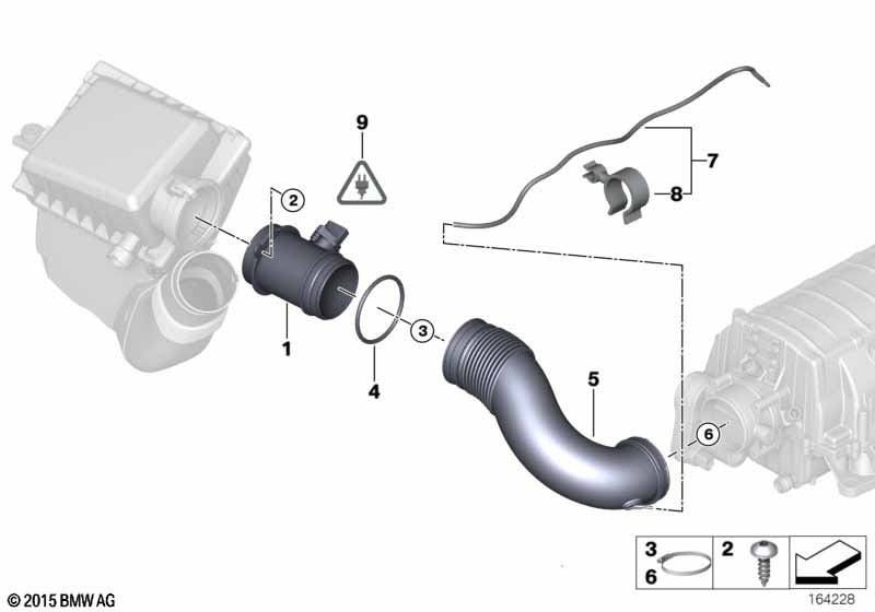Genuine BMW 13717525718 E63 E60 E64 Rubber Boot (Inc. 545i & 645Ci) | ML Performance UK Car Parts
