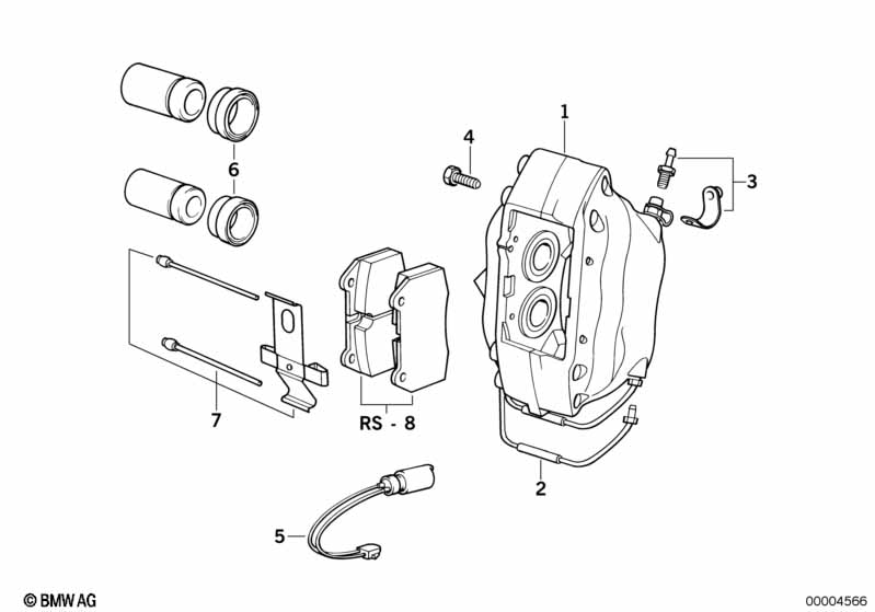 Genuine BMW 34351181823 E31 Brake Pad Wear Sensor (Inc. 850CSi) | ML Performance UK Car Parts
