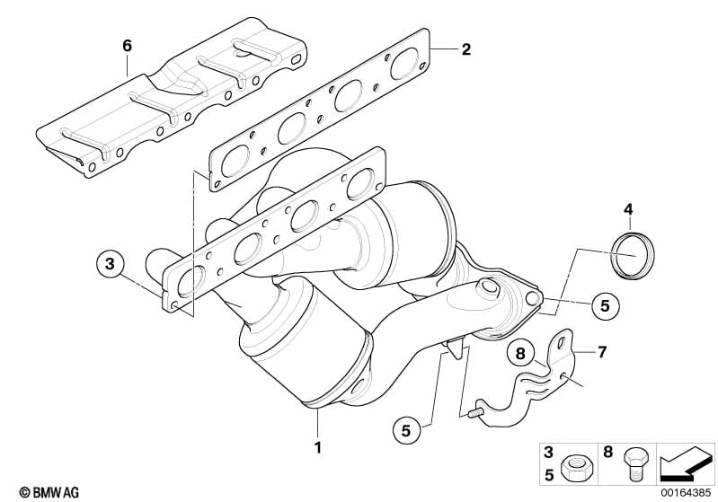 Exhaust manifold with catalyst
