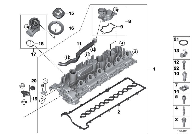 Genuine BMW 11127801697 E70 E71 Oil Filler Neck (Inc. X5 3.5d, X5 3.0sd & X5 35dX) | ML Performance UK Car Parts
