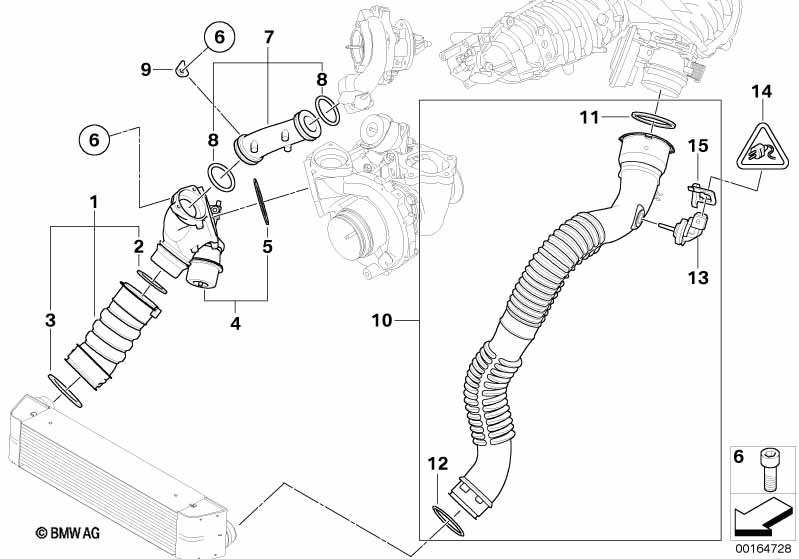 Intake manifold-supercharg.air duct/AGR