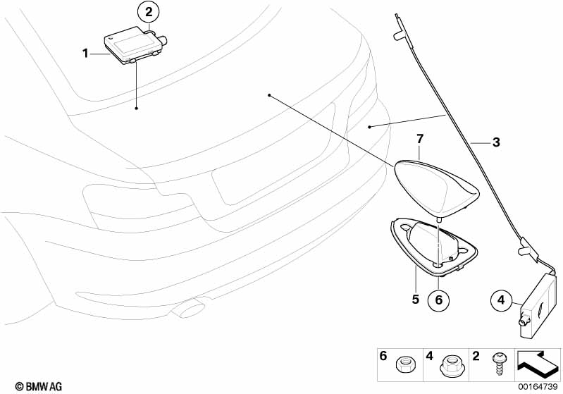Genuine BMW 65209122100 E88 Gps Antenna (Inc. 135i, 120d & Cooper S) | ML Performance EU Car Parts