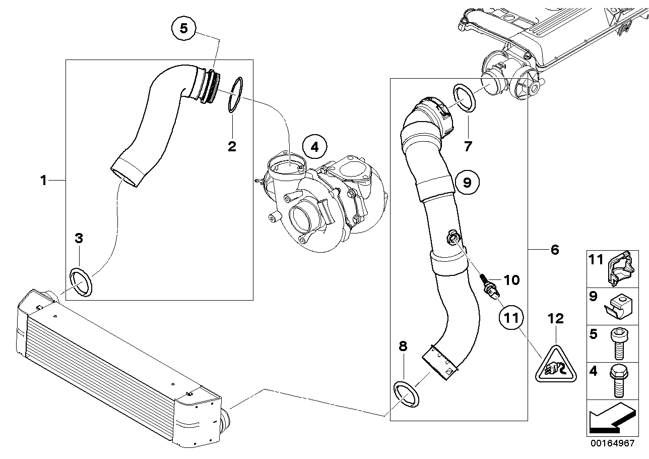 Genuine BMW 11617805437 E90 E91 Charge Air Line (Inc. 318d & 320d) | ML Performance UK Car Parts