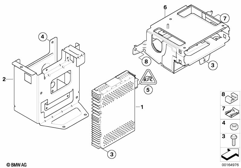Genuine BMW 65156951369 E70 Bracket For Satellite Radio/Iboc Tuner (Inc. X5) | ML Performance UK Car Parts