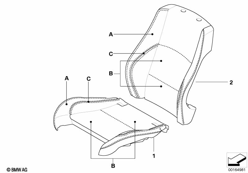 Individual cover, Sport seat, front LC